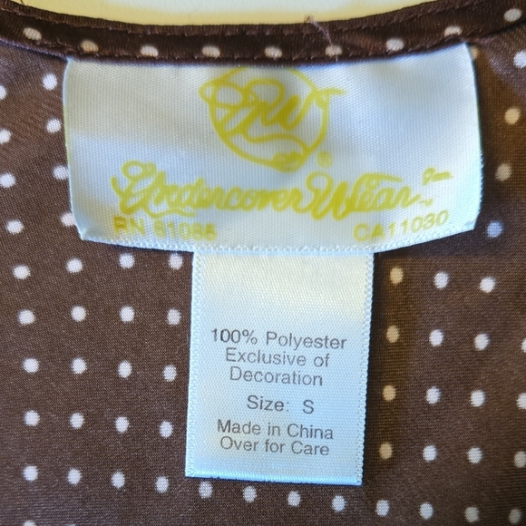 Undercover Brown Polka Dot Nightgown - Picture 8 of 8
